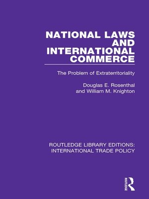 cover image of National Laws and International Commerce